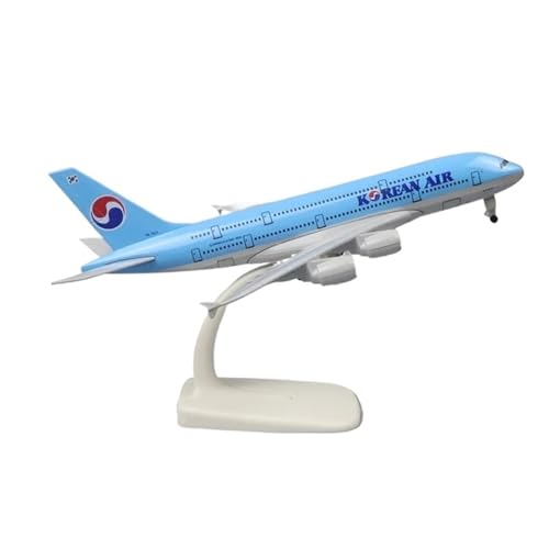 WJXNNON Für Frankreich British Airways Flugzeugmodell A380-Serie Modellflugzeug Spielzeug Legierung Metall Flugzeuge 20cm(A380 Korean) von WJXNNON