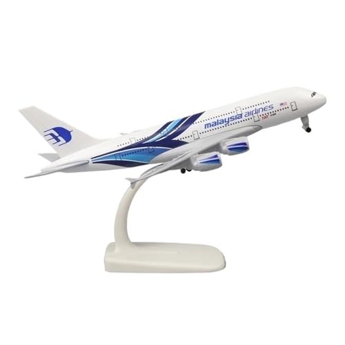 WJXNNON Für Frankreich British Airways Flugzeugmodell A380-Serie Modellflugzeug Spielzeug Legierung Metall Flugzeuge 20cm(A380 Malaysia) von WJXNNON