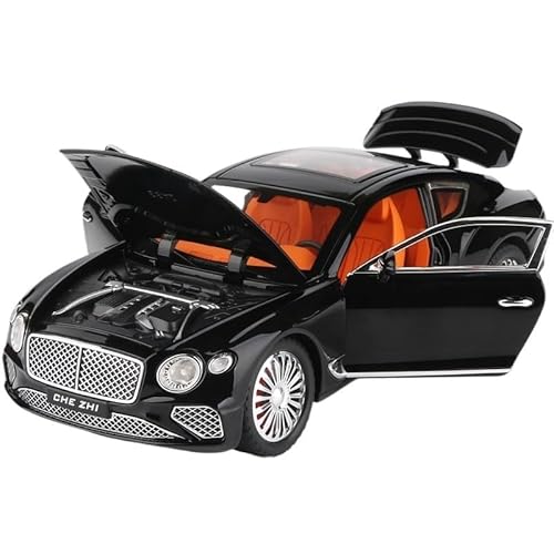 WJXNNON Für GT Legierung Diecast Metall Luxy Auto Modell Sound Licht Sammlung Kinder Spielzeug Geschenk 1:24(Black) von WJXNNON