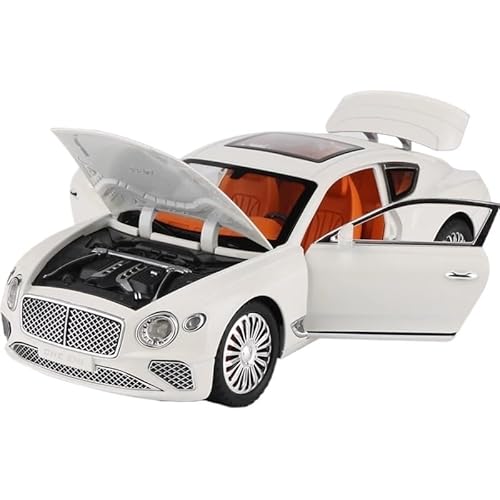 WJXNNON Für GT Legierung Diecast Metall Luxy Auto Modell Sound Licht Sammlung Kinder Spielzeug Geschenk 1:24(White) von WJXNNON