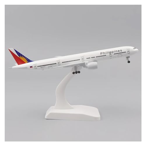 WJXNNON Für Hawaii Boeing 777 Metallreplik Mit Fahrwerk, Legierungsmaterial, Flugzeugmodell, 20 cm, 1:400 (Size : Philippines) von WJXNNON