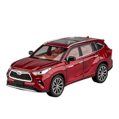 WJXNNON Für Highlander SUV Legierung Diecast Metall Fahrzeuge Auto Modell Sound Und Licht Kinder Geschenke 1:24(Red) von WJXNNON