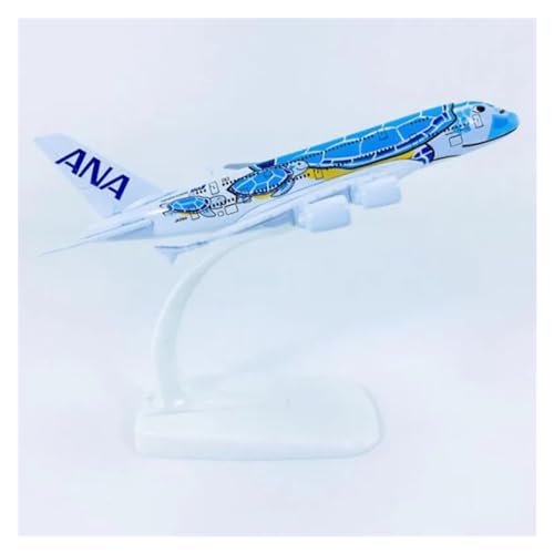 WJXNNON Für Japan ANA Airlines Turtle Lani Flugzeug Modell Legierung Flugzeuge Luftfahrt Display Flugzeuge Souvenirs Sammlung 14CM 1/500 A380 von WJXNNON
