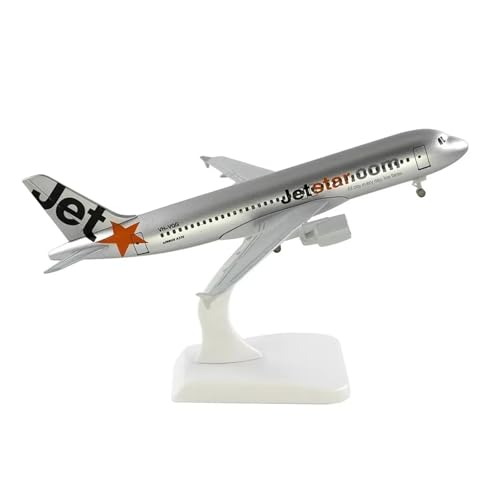 WJXNNON Für Jetstar Airlines Modell 320 Metallflugzeug-Replik, Legierungsmaterial, 1:400, Luftfahrtform, Geschenkserie, 20 cm von WJXNNON