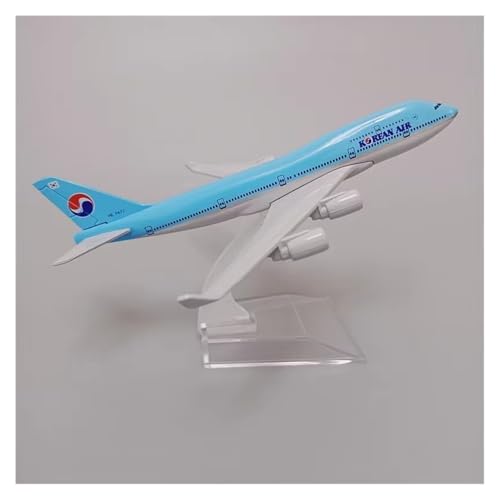 WJXNNON Für Korea Airlines Boeing B747 Flugzeugmodell Spielzeug Dekoration Sammlung Geschenke Maßstab 1/400 16cm von WJXNNON