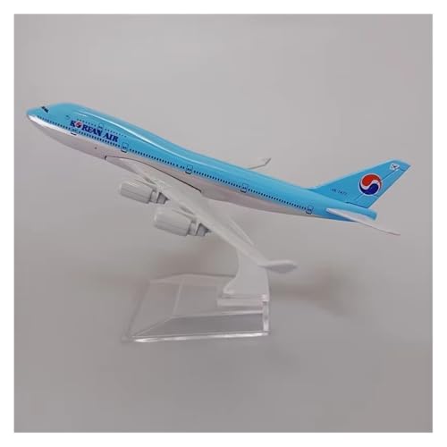 WJXNNON Für Korea B747 Legierung Metall Flugzeug Modell 1/400 Skala Mit Stand Flugzeug Sammlung Display Spielzeug von WJXNNON