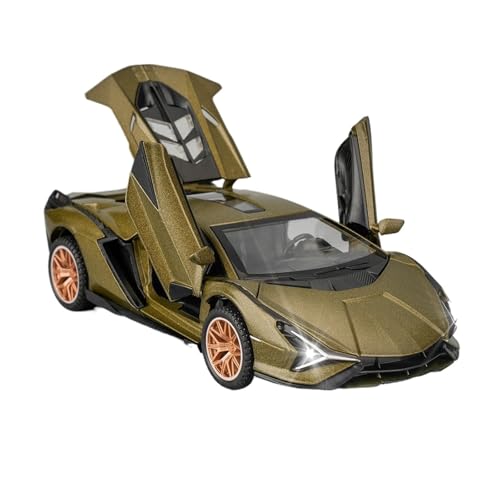 WJXNNON Für Lambo Legierung Super Auto Modell Sound Licht Kollektive Miniatur Kinder Junge Diecast Spielzeug Fahrzeug 1:32(Green) von WJXNNON