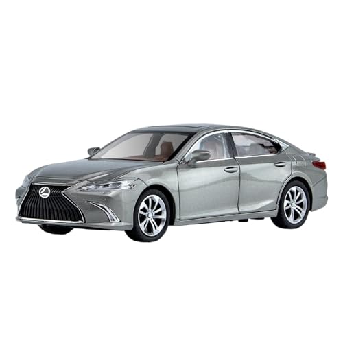 WJXNNON Für Lexus ES300h Auto Spielzeug Diecast Miniatur Modell Pull Back Sound & Licht Tür Öffnende Sammlung Geschenk 1/24(Gray) von WJXNNON