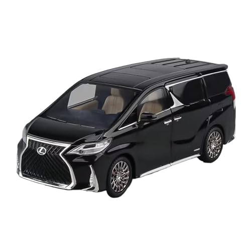 WJXNNON Für Lexus LM300 MPV Legierung Diecast Metall Fahrzeuge Auto Modell Sound Und Licht Spielzeug Geschenk Mit Schlüssel 1:24(Black) von WJXNNON