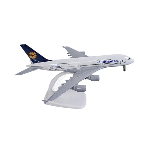WJXNNON Für Lufthansa Flugzeug 380 Legierung Flugzeug Modell Legierung Statische Ornament 20CM von WJXNNON