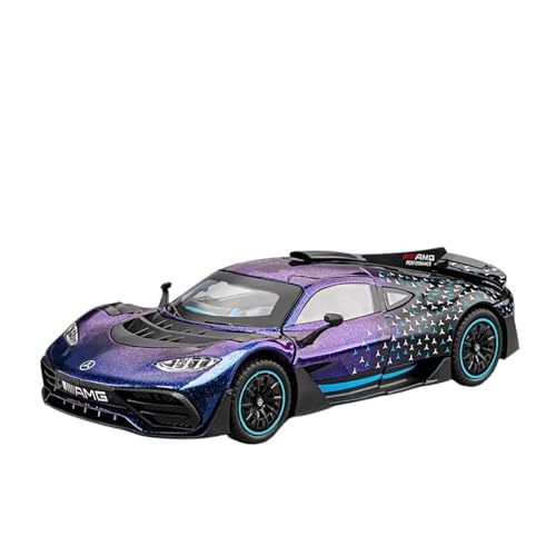 WJXNNON Für Mercedes-Benz AMG ONE Full Star Automodell Druckgusslegierung Spielzeug Dekorierter Schreibtisch 21CM 1 24(Purple) von WJXNNON