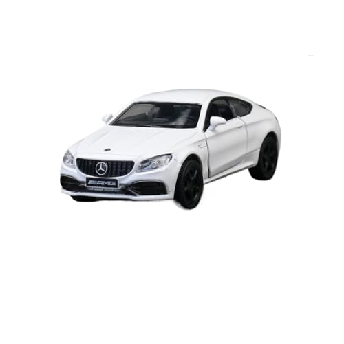 WJXNNON Für Mercedes-Benz SUV Fließheck Van Limousine Super Sport Spielzeug Auto Modell Miniatur Sammlung Geschenk 1/36(C63 S White) von WJXNNON