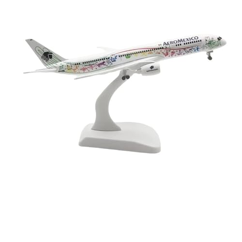 WJXNNON Für Mexican Airlines Boeing 787 Flugzeugmodell aus Metalllegierung, Druckguss, mit Radständer, Sammlerstück, 20 cm von WJXNNON