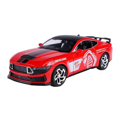WJXNNON Für Mustang GT500 Legierung Automodell Druckguss Spielzeug Mit Ton Und Licht Fahrzeuge Dekoration Spielzeug Für Kinder Geschenk 1: 32(Red) von WJXNNON