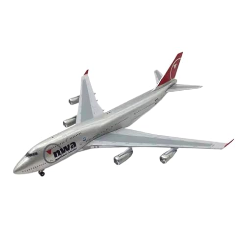WJXNNON Für Northwest Airlines 747-400 Flugzeugmodell. Legierungsfertige Flugzeugmodellornamente 1:400 von WJXNNON