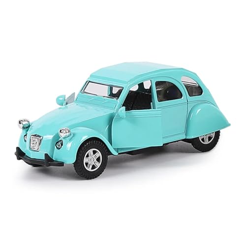 WJXNNON Für Oldtimer-Modell Pull Back Diecast Kinderspielzeug Simulation Fahrzeug Dekor Spielzeug Sammlung Geschenke Maßstab 1/32(Green) von WJXNNON