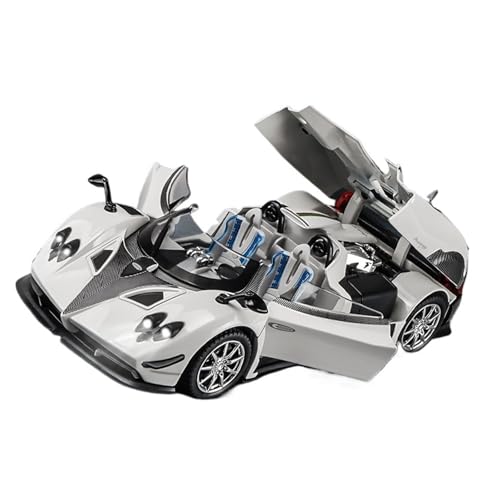 WJXNNON Für Pagani Zonda Legierung Automodell Simulation Sammlung Großes Supercar Spielzeugauto Für Kinder 1:24(124 Pagani Zonta White) von WJXNNON