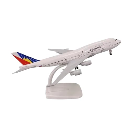 WJXNNON Für Philippine Airlines Boeing 747 Flugzeugmodellspielzeug Aus Druckgusslegierung Mit Fahrwerkssammlung, 20 cm von WJXNNON