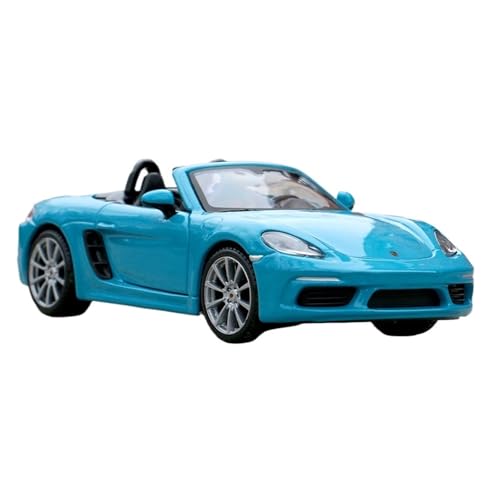 WJXNNON Für Porsche 718 Legierung Luxus Fahrzeug Diecast Autos Modell Spielzeug Sammlung Geschenk Maßstab 1:24(Blue) von WJXNNON