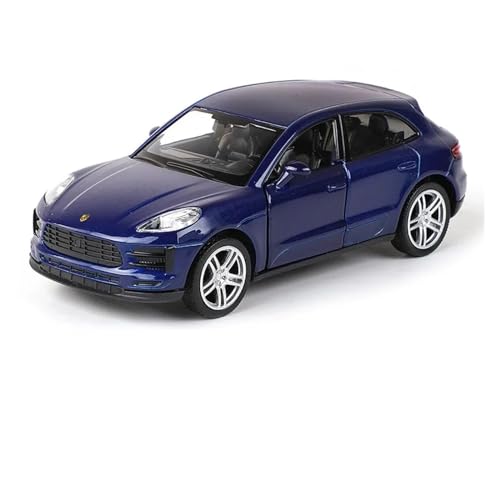 WJXNNON Für Porsche Macan Kleine SUV Simulation Legierung Diecast Auto Modell Spielzeug Mit Zurückziehen Für Kinder Geschenke Spielzeug Sammlung 1:36(Size:Blue with Box) von WJXNNON