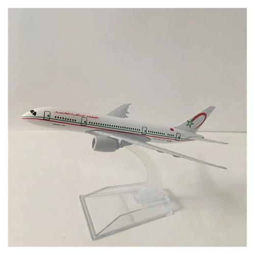WJXNNON Für Royal Air Maroc Boeing 787 Flugzeugmodell, Metalldruckguss, 1/400, 16 cm WJXNNON Für Royal Air Maroc Boeing 787 Flugzeugmodell, Metalldruckguss, 1/400, 16 cm von WJXNNON