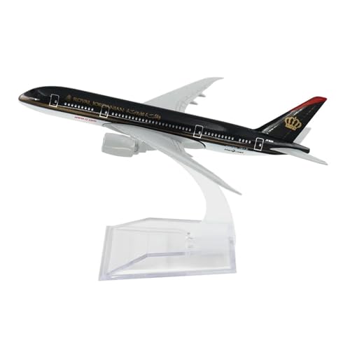 WJXNNON Für Royal Jordanian Boeing 787 Flugzeugmodell, 14 cm, Legierung, Flugzeugspielzeug, Geschenksammlung, Dekoration von WJXNNON