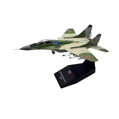 WJXNNON Für Russisches MIG-29-Kampfflugzeug, Druckgussmetall, Montiertes Fertiges Flugzeug, Flugzeugmodell, Sammlung, Geschenkspielzeug, 1/100(Mig291) von WJXNNON