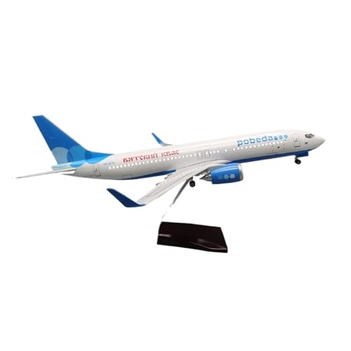 WJXNNON Für Russland-Flugzeuge United Airlines B737 MAX Flugzeugmodell 47CM Druckguss-Flugzeugmodelle Für Erwachsene(with lamp) von WJXNNON