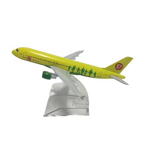 WJXNNON Für Russland S7 Airlines A320 Flugzeug Flugzeugmodell Druckguss Metall 1:400 Maßstab Flugzeuge 16cm(A320d) von WJXNNON