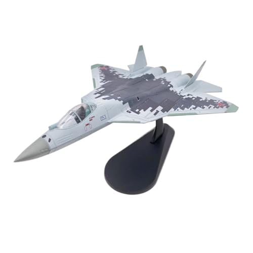 WJXNNON Für Russland Sukhoi Su-57 Felon Stealth Multirole Fighter 1/100 Diecast Flugzeugmodell von WJXNNON