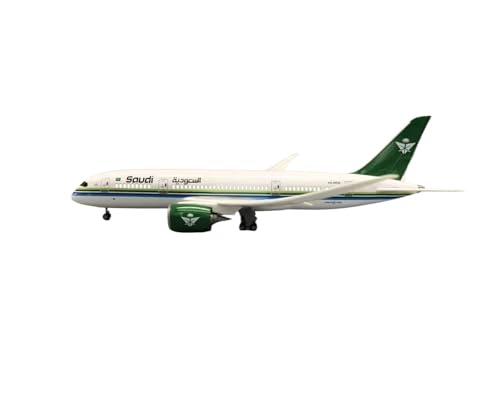 WJXNNON Für Saudi Arabian Airlines B787 Flugzeugmodell Harzflugzeuge Für Sammlungsdisplay Modell Spielzeug 47CM(with Light) von WJXNNON