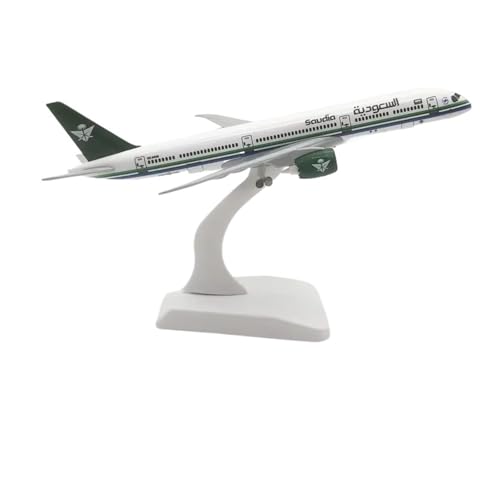WJXNNON Für Saudi Aviation Boeing 787 Flugzeugmodell Simulation Metallflugzeug Spielzeug Sammlerstück Display Geschenke 20cm von WJXNNON