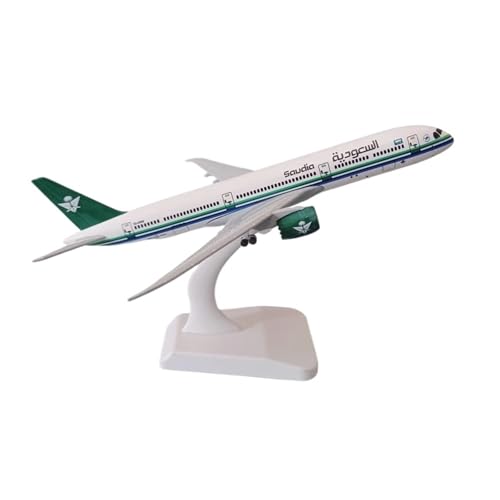 WJXNNON Für Saudi B787 Airlines Boeing Diecast Flugzeug Legierung Modell Flugzeug W Fahrwerke Räder 19cm von WJXNNON