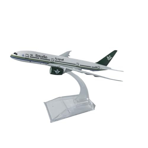 WJXNNON Für Saudia B787 Flugzeug Flugzeug Modell Diecast Metall 1/400 Skala Spielzeug Geschenk 16cm(B787) von WJXNNON