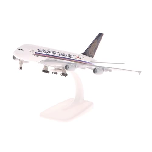 WJXNNON Für Singapore Airlines A380 Flugzeuge, Legierung, Simulationsflugzeug, Modellflugzeug, Spielzeug, Geschenk, 20 cm WJXNNON Für Singapore Airlines A380 Flugzeuge, Legierung, Simulationsflugzeug, Modellflugzeug, Spielzeug, Geschenk, 20 cm von WJXNNON