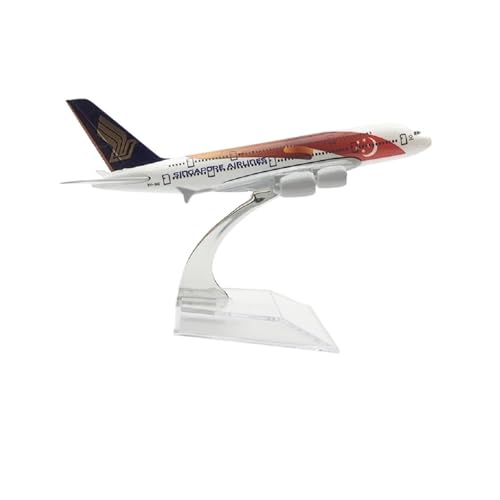 WJXNNON Für Singapore Airlines A380 Modellflugzeug 16CM Metalllegierung Druckguss 1:400 Spielzeug WJXNNON Für Singapore Airlines A380 Modellflugzeug 16CM Metalllegierung Druckguss 1:400 Spielzeug von WJXNNON