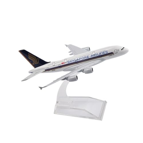WJXNNON Für Singapore Airways A380 Flugzeugmodell Druckgussmetall 1/400 Maßstab Flugzeuge 16cm WJXNNON Für Singapore Airways A380 Flugzeugmodell Druckgussmetall 1/400 Maßstab Flugzeuge 16cm von WJXNNON