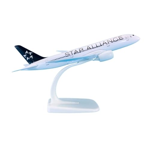 WJXNNON Für Star Alliance Boeing B787 Flugzeugmodell, Zink-Ally-Material, 1:300, 18 cm von WJXNNON