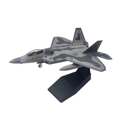 WJXNNON Für Stealth Raptor Fighter F-22 Druckguss-Metall-Fertig-Statikflugzeug-Modell Spielzeug-Sammlung Geschenk 1/100 von WJXNNON