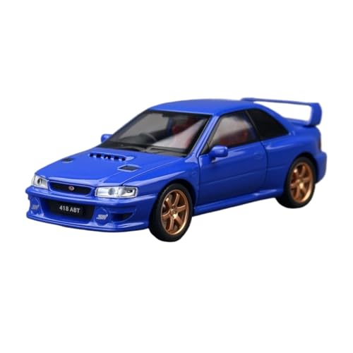 WJXNNON Für Subaru Spielzeugautomodell Druckgusslegierung Metall Miniatur Sound & Light Collection Geschenk 1/32(Blue) von WJXNNON