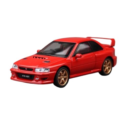 WJXNNON Für Subaru Spielzeugautomodell Druckgusslegierung Metall Miniatur Sound & Light Collection Geschenk 1/32(Red) von WJXNNON