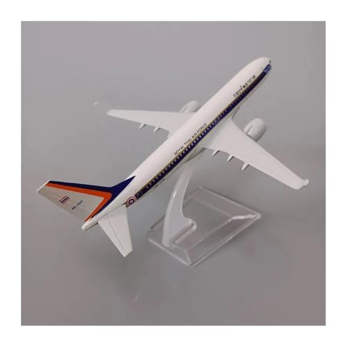 WJXNNON Für Thai Air Force 16cm 1/400 Legierung Flugzeug B737 Metall Flugzeug Modell Display Schreibtisch Zimmer Mit LandGear von WJXNNON