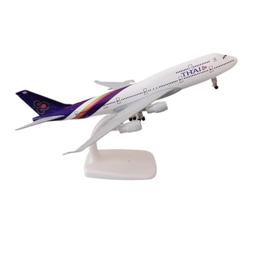 WJXNNON Für Thailand Air Thai B747 Druckguss-Metalllegierungsflugzeug-Modellflugzeug mit Rädern 20 cm WJXNNON Für Thailand Air Thai B747 Druckguss-Metalllegierungsflugzeug-Modellflugzeug mit Rädern 20 cm von WJXNNON