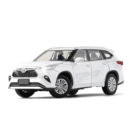 WJXNNON Für Toyota Highlander Diecast Spielzeug Modell SUV Sport Auto Sound & Licht Sammlung Geschenk 1/32(Yellow) von WJXNNON