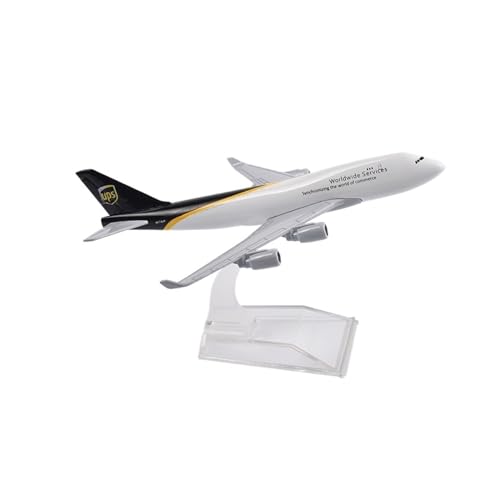 WJXNNON Für UPS Airlines Boeing 747 Flugzeugmodell, Metalldruckguss, 1/400, 16 cm WJXNNON Für UPS Airlines Boeing 747 Flugzeugmodell, Metalldruckguss, 1/400, 16 cm von WJXNNON