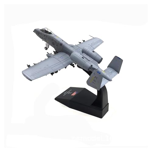 WJXNNON Für US A-10 Thunderbolt II Warthog Hog Angriffsflugzeug Kämpfer Diecast Metall Flugzeug Modell Geschenk 1/100 Skala(Dark Grey) von WJXNNON