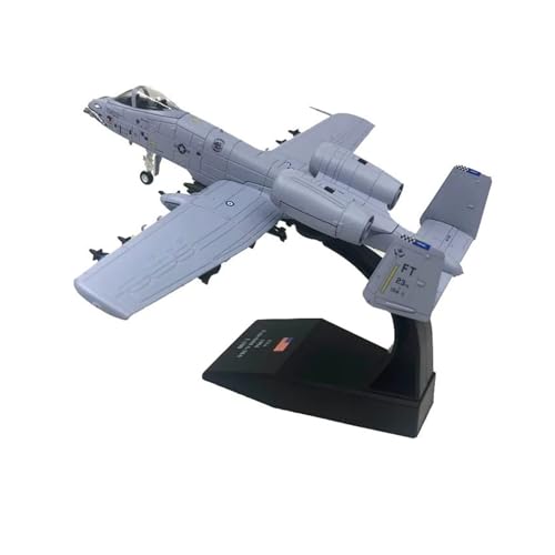 WJXNNON Für US A-10 Thunderbolt II Warthog Hog Angriffsflugzeug Kämpfer Diecast Metall Flugzeug Modell Geschenk 1/100 Skala(Light Gray) von WJXNNON