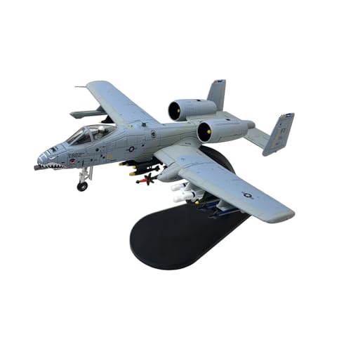 WJXNNON Für US A-10 Thunderbolt II Warthog Hog Angriffsflugzeug Kämpfer Diecast Metall Flugzeug Modell Spielzeug Geschenk Maßstab 1/100(A-10C Shark GD) von WJXNNON