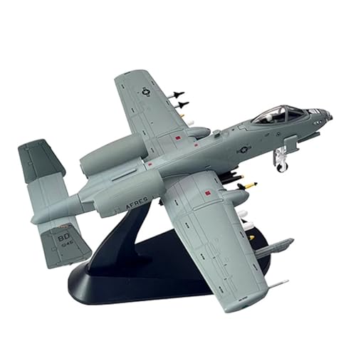 WJXNNON Für US A-10 Thunderbolt II Warthog Hog Angriffsflugzeug Kämpfer Diecast Metall Flugzeug Modell Spielzeug Geschenk Maßstab 1/100(A-10C Warthog HH) von WJXNNON