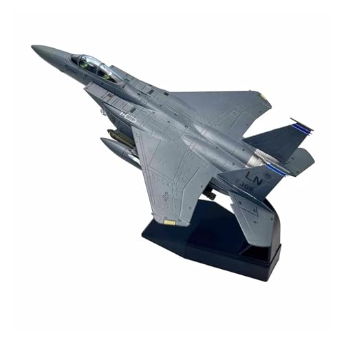 WJXNNON Für US Army F-15E F15E Strike Eagle Jagdbomber Flugzeug Diecast Metal Assembled Plane Aircraft Model 1/100 Scale (Size : F-15E II) von WJXNNON